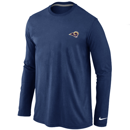 St. Louis Rams Sideline Legend Authentic Logo Long Sleeve T-Shirt D.Blue