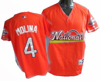 St.Louis Cardinals #4 Molina red 2009 All Star