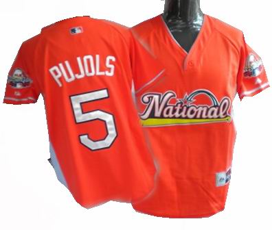 St.Louis Cardinals #5 pujols red 2009 All Star