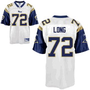 St Louis Rams #72 Chris Long White