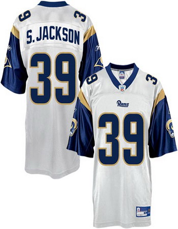 St Louis Rams 39# Jackson white