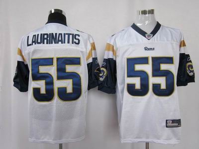 St.Louis Rams 55 James Laurinaitis white Jerseys