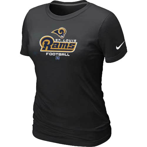St.Louis Rams Black Women's Critical Victory T-Shirt