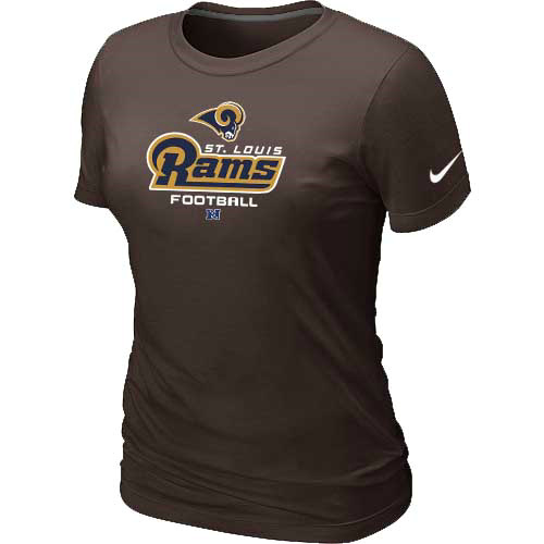St.Louis Rams Brown Women's Critical Victory T-Shirt