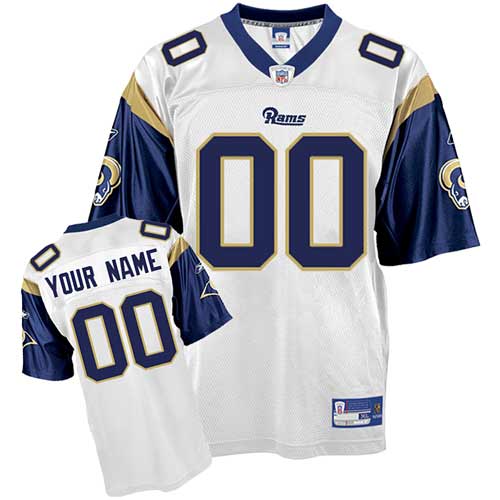 St Louis Rams Customized White Jersey