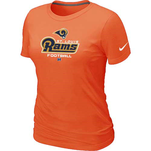 St.Louis Rams Orange Women's Critical Victory T-Shirt