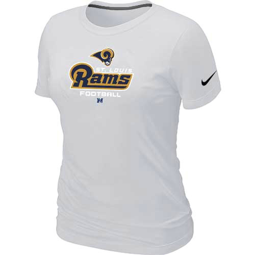 St.Louis Rams White Women's Critical Victory T-Shirt