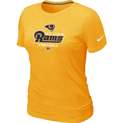 St.Louis Rams Yellow Women's Critical Victory T-Shirt