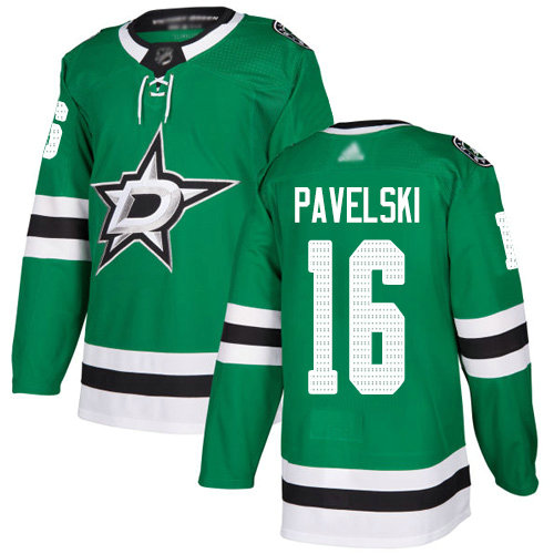 Stars #16 Joe Pavelski Green Home Authentic Stitched Hockey Jersey