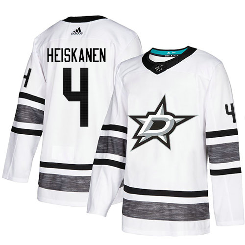 Stars #4 Miro Heiskanen White Authentic 2019 All-Star Stitched Hockey Jersey