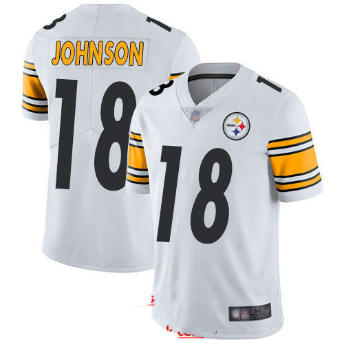 Steelers #18 Diontae Johnson White Youth Stitched Football Vapor Untouchable Limited Jersey