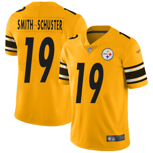 Steelers #19 JuJu Smith-Schuster Gold Youth Stitched Football Limited Inverted Legend Jersey