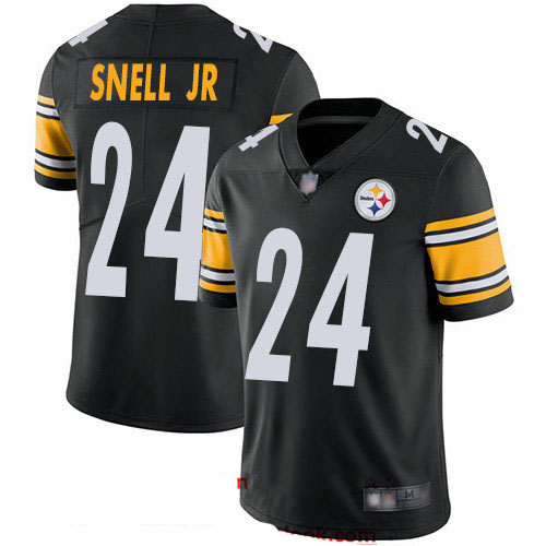 Steelers #24 Benny Snell Jr. Black Team Color Men's Stitched Football Vapor Untouchable Limited Jersey