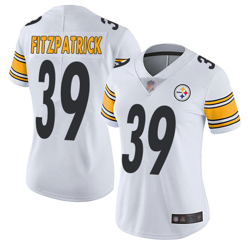 Steelers #39 Minkah Fitzpatrick White Women's Stitched Football Vapor Untouchable Limited Jersey
