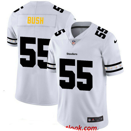 Steelers 55 Devin Bush White 2019 New Vapor Untouchable Limited Jersey