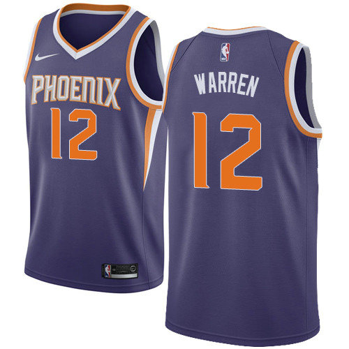 Suns #12 T.J. Warren Purple Women's Basketball Swingman Icon Edition Jersey
