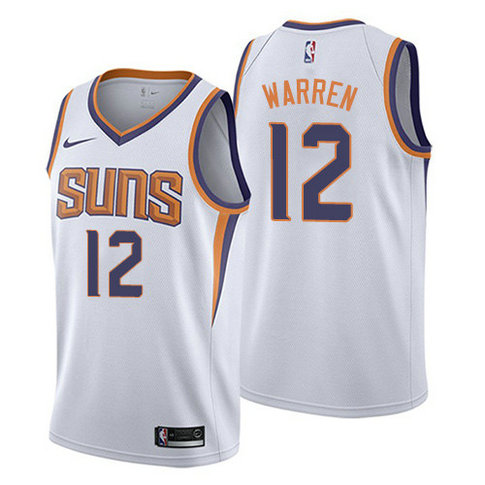 Suns #12 T.J. Warren White Women's Basketball Swingman Association Edition Jersey