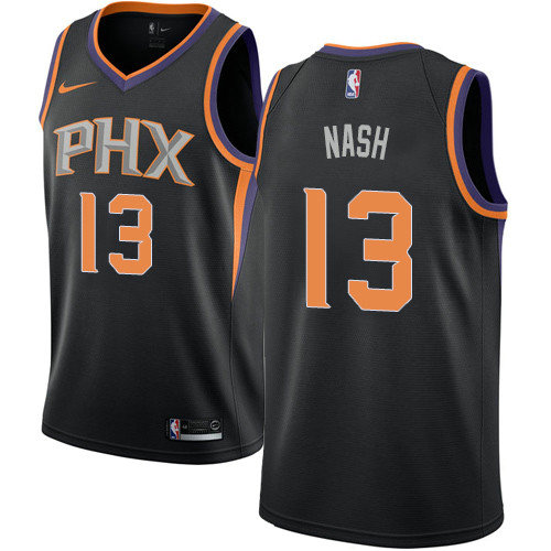 Suns #13 Steve Nash Black Women's Basketball Swingman Statement Edition Jersey