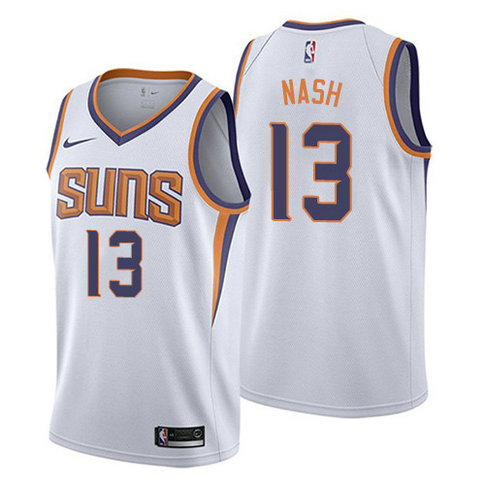 Suns #13 Steve Nash White Women's Basketball Swingman Association Edition Jersey