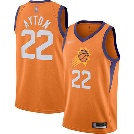 Suns #22 Deandre Ayton Orange Basketball Swingman Statement Edition 2019 2020 Jersey