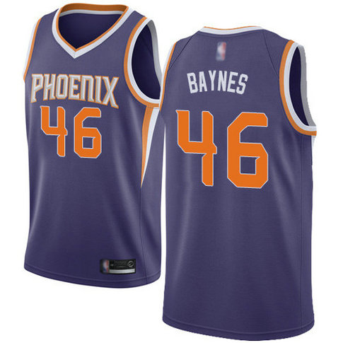 Suns #46 Aron Baynes Purple Basketball Swingman Icon Edition Jersey