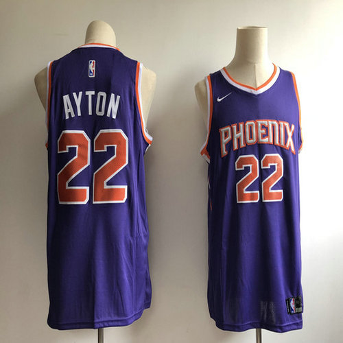 Suns 22 Deandre Ayton Purple Nike Swingman Jersey
