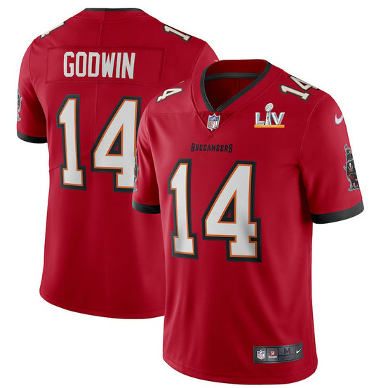 Tampa Bay Buccaneers #14 Chris Godwin Men's Super Bowl LV Bound Nike Red Vapor Limited Jersey