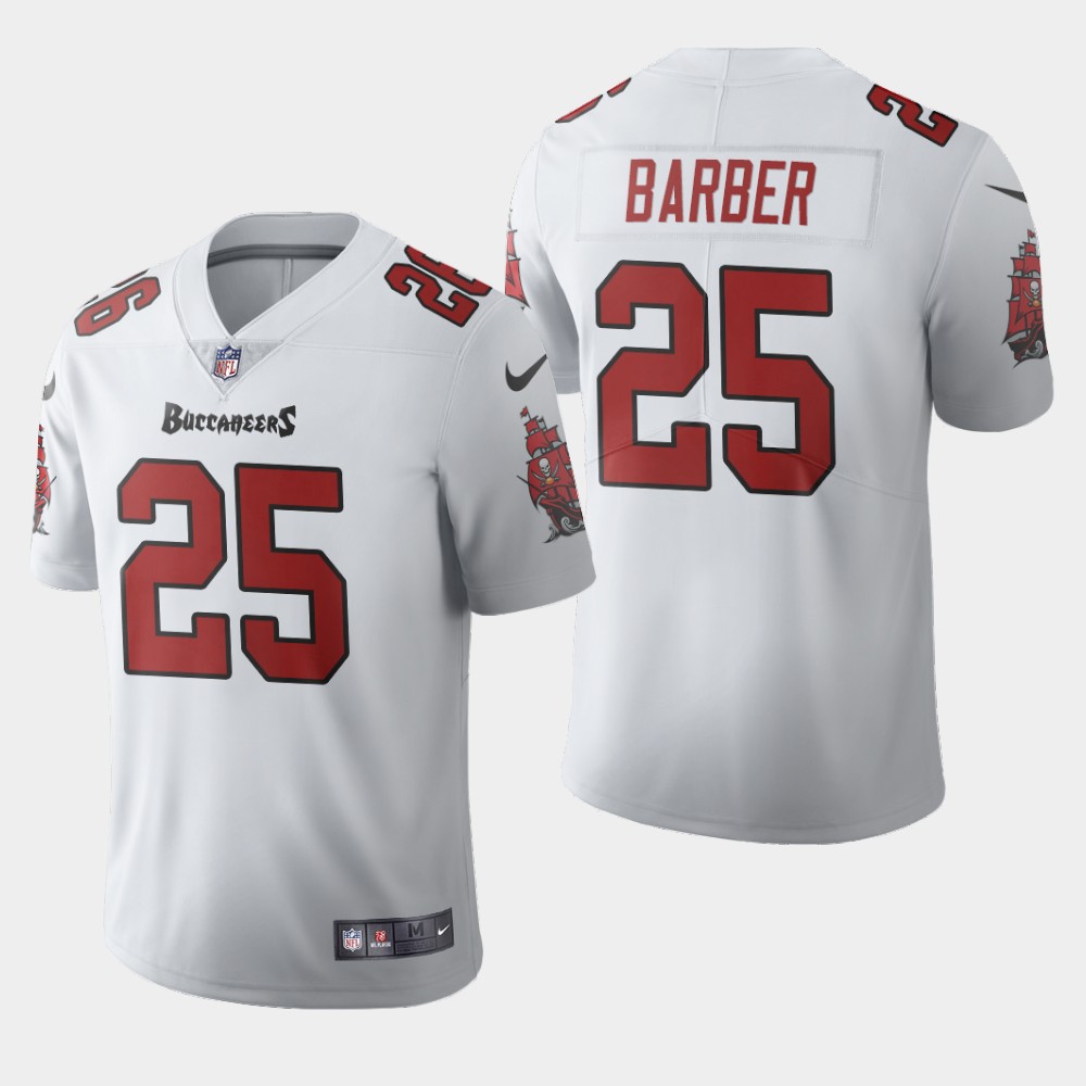 Tampa Bay Buccaneers #25 Peyton Barber White Men's Nike 2020 Vapor Limited NFL Jersey