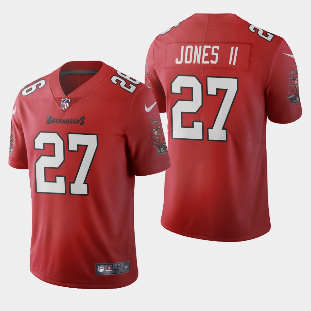 Tampa Bay Buccaneers #27 Ronald Jones II Red Men's Nike 2020 Vapor Limited NFL Jersey