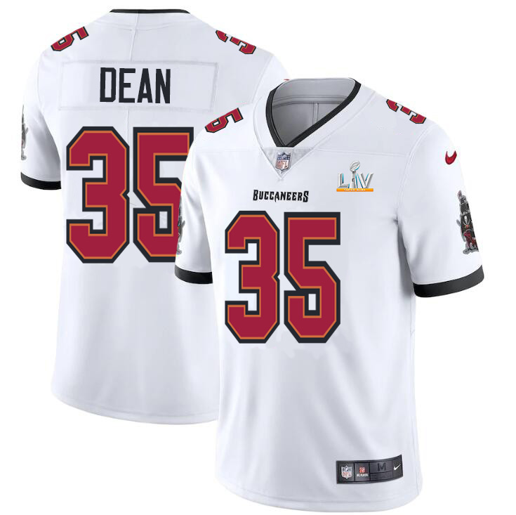 Tampa Bay Buccaneers #35 Jamel Dean Youth Super Bowl LV Bound Nike White Vapor Limited Jersey