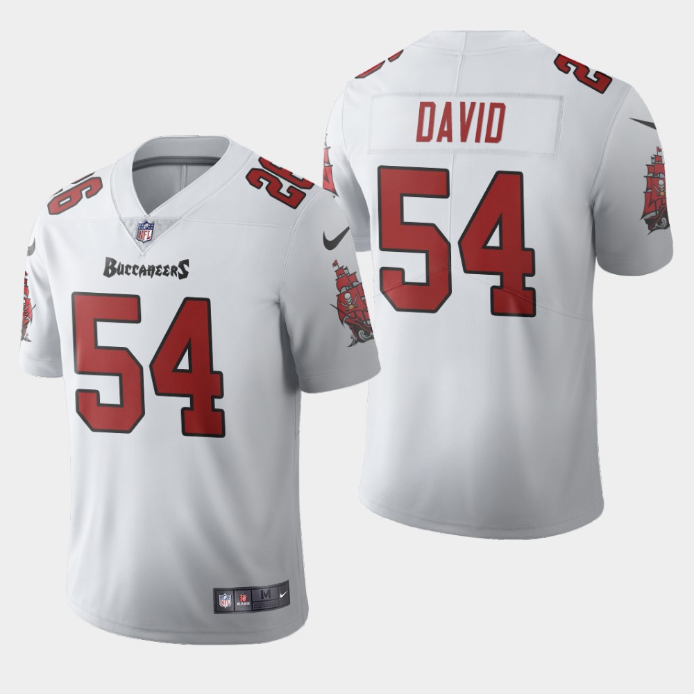 Tampa Bay Buccaneers #54 Lavonte David White Men's Nike 2020 Vapor Limited NFL Jersey
