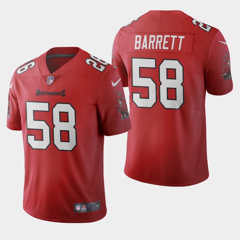 Tampa Bay Buccaneers #58 Shaquil Barrett Red Men's Nike 2020 Vapor Limited NFL Jersey
