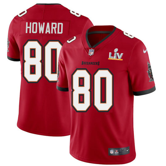 Tampa Bay Buccaneers #80 O. J. Howard Youth Super Bowl LV Bound Nike Red Vapor Limited Jersey