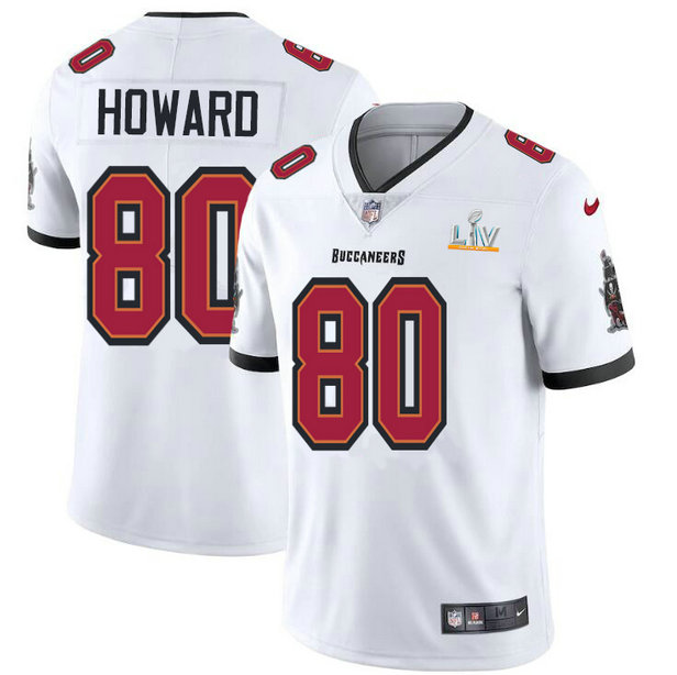 Tampa Bay Buccaneers #80 O. J. Howard Youth Super Bowl LV Bound Nike White Vapor Limited Jersey