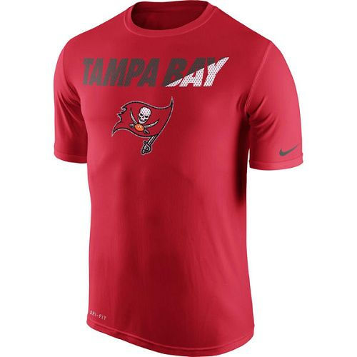 Tampa Bay Buccaneers Nike Red Legend Staff Practice Performance T-Shirt