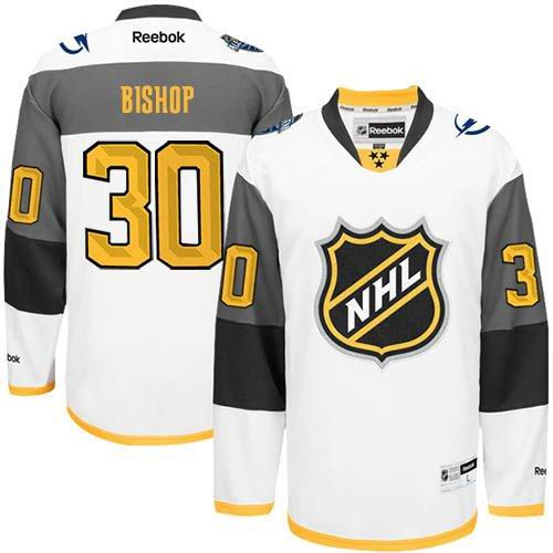 Tampa Bay Lightning 30 Ben Bishop White 2016 All Star NHL Jersey