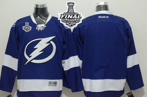 Tampa Bay Lightning Blank Blue 2015 Stanley Cup NHL Jersey