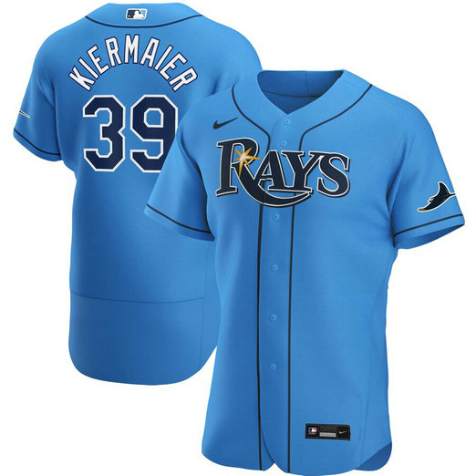Tampa Bay Rays #39 Kevin Kiermaier Men's Nike Light Blue Alternate 2020 Authentic Player MLB Jersey