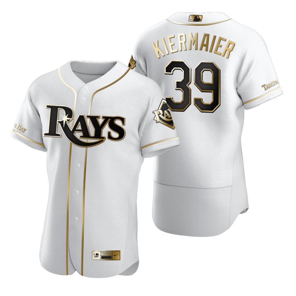Tampa Bay Rays #39 Kevin Kiermaier White Nike Men's Authentic Golden Edition MLB Jersey
