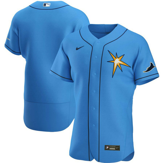 Tampa Bay Rays Men's Nike Light Blue Alternate 2020 Authentic Team MLB Jersey