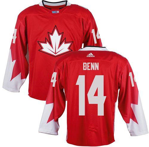 Team Canada 14 Jamie Benn Red 2016 World Cup NHL Jersey
