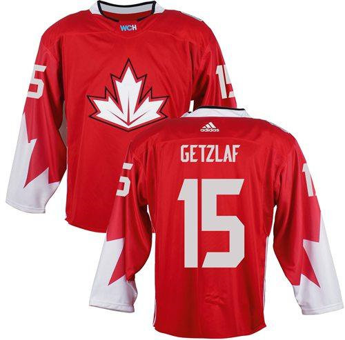 Team Canada 15 Ryan Getzlaf Red 2016 World Cup NHL Jersey