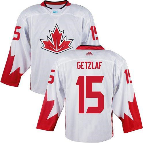 Team Canada 15 Ryan Getzlaf White 2016 World Cup NHL Jersey