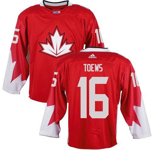 Team Canada 16 Jonathan Toews Red 2016 World Cup NHL Jersey