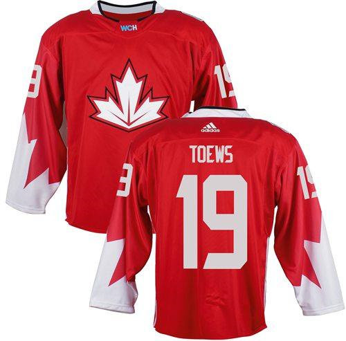 Team Canada 19 Jonathan Toews Red 2016 World Cup NHL Jersey