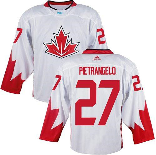 Team Canada 27 Alex Pietrangelo White 2016 World Cup NHL Jersey