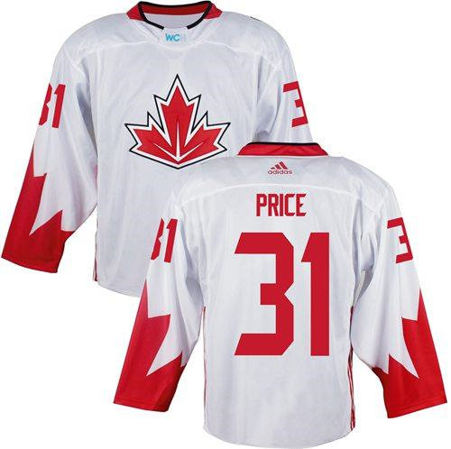 Team Canada 31 Carey Price White 2016 World Cup NHL Jersey