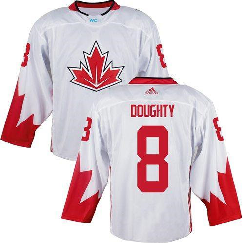 Team Canada 8 Drew Doughty White 2016 World Cup NHL Jersey