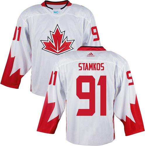 Team Canada 91 Steven Stamkos White 2016 World Cup NHL Jersey