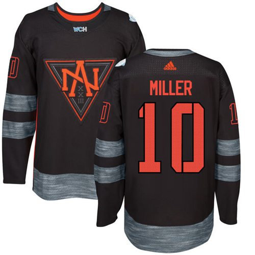 Team North America 10 J. T. Miller Black 2016 World Cup NHL Jersey